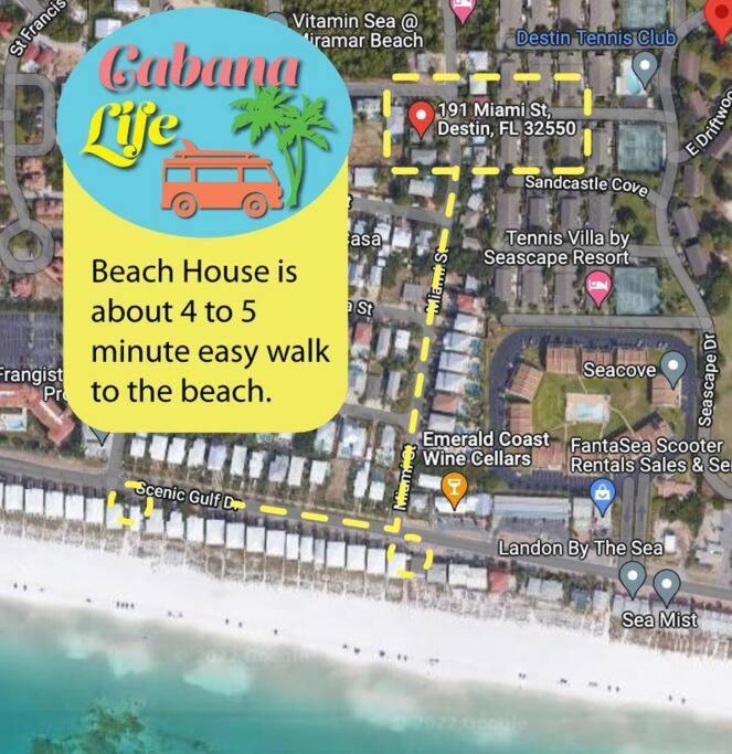 Private Beach Access, Fenced Yard & Pet Friendly, Pool, Cabana Life Beach House Destin Extérieur photo